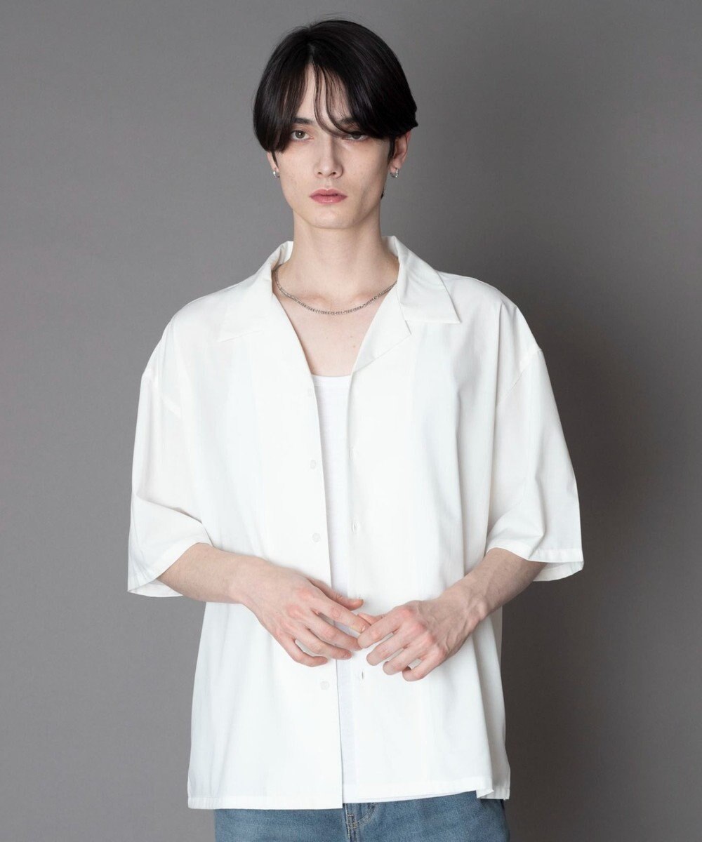 WEGO 【ユニセックス着用ITEM/SMLサイズ展開】 TRオープンカラーシャツ（SS） 