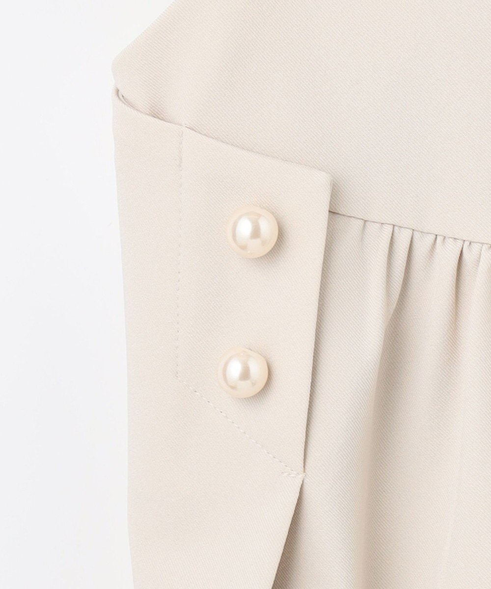 組曲 【洗える】パールポイントショートレングス ジレ 