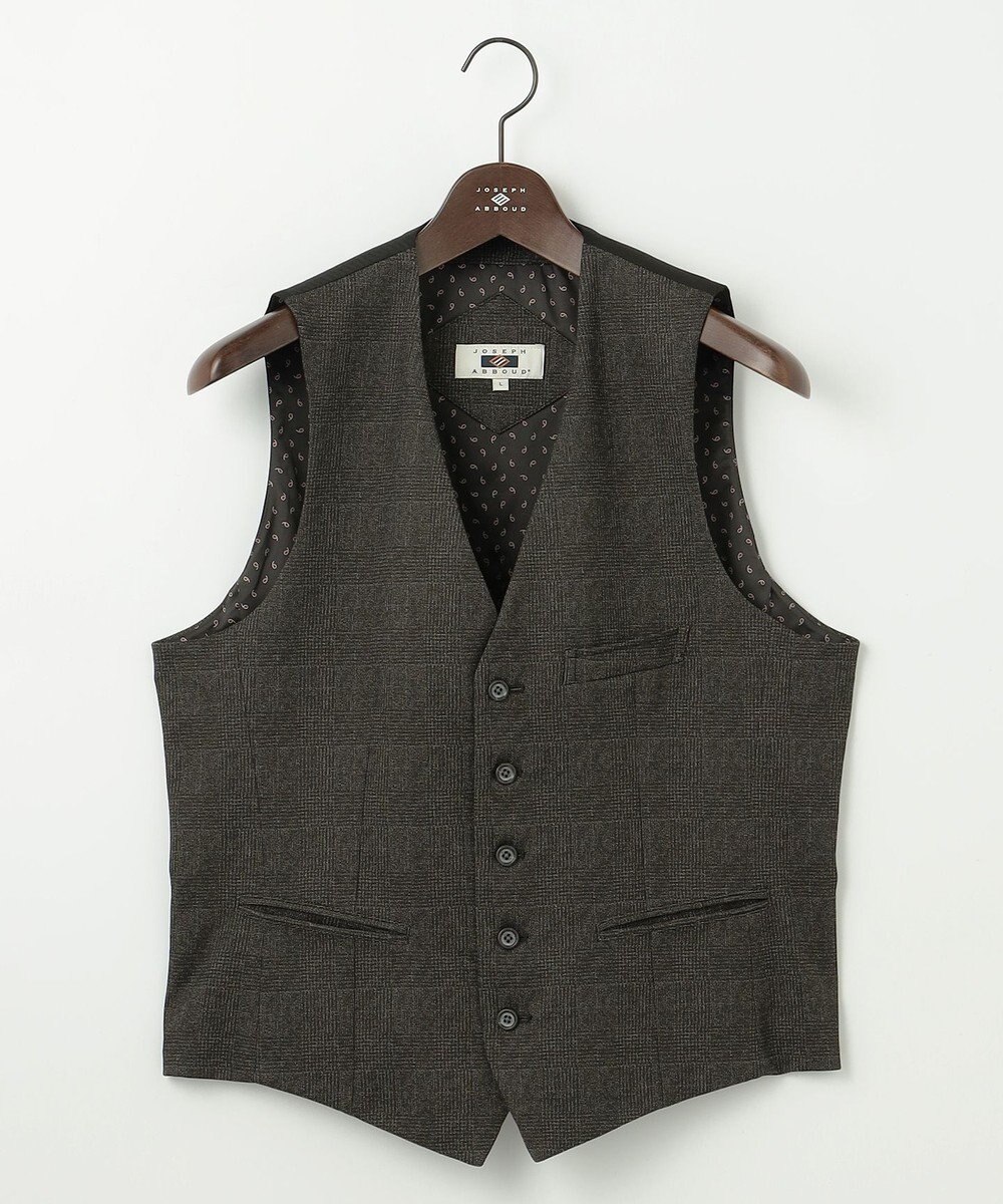JOSEPH ABBOUD 【キングサイズ・ストレッチ/多機能】ツィーディジャージ ベスト 