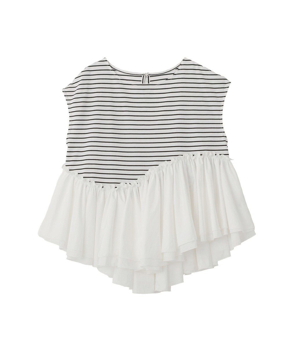 YECCA VECCA アシメペプラムカットソー 