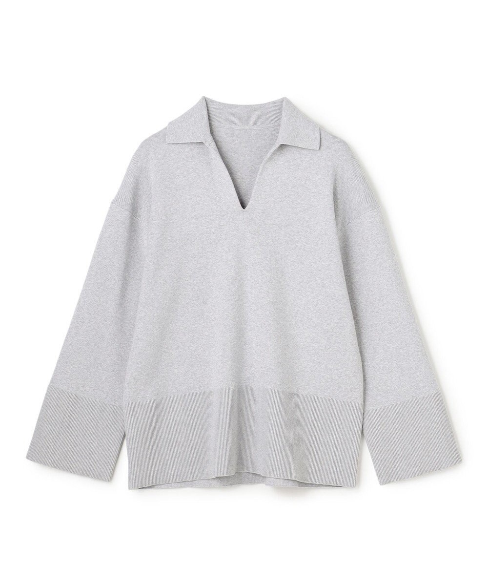 uncrave スウェットライクニット スキッパートップス 