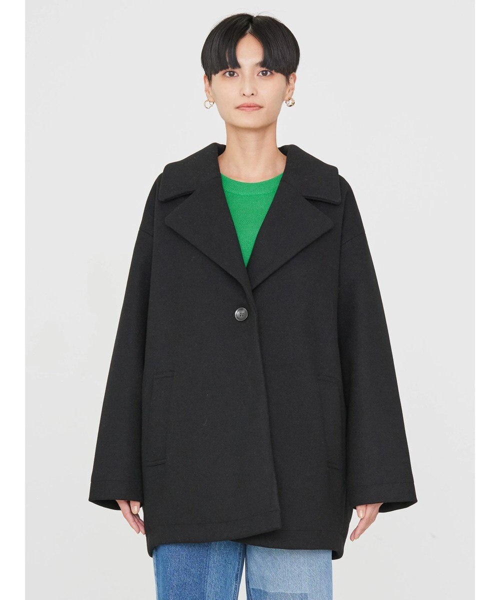 AMERICAN HOLIC 中空ＦＩＢＥＲコクーンミディコート 