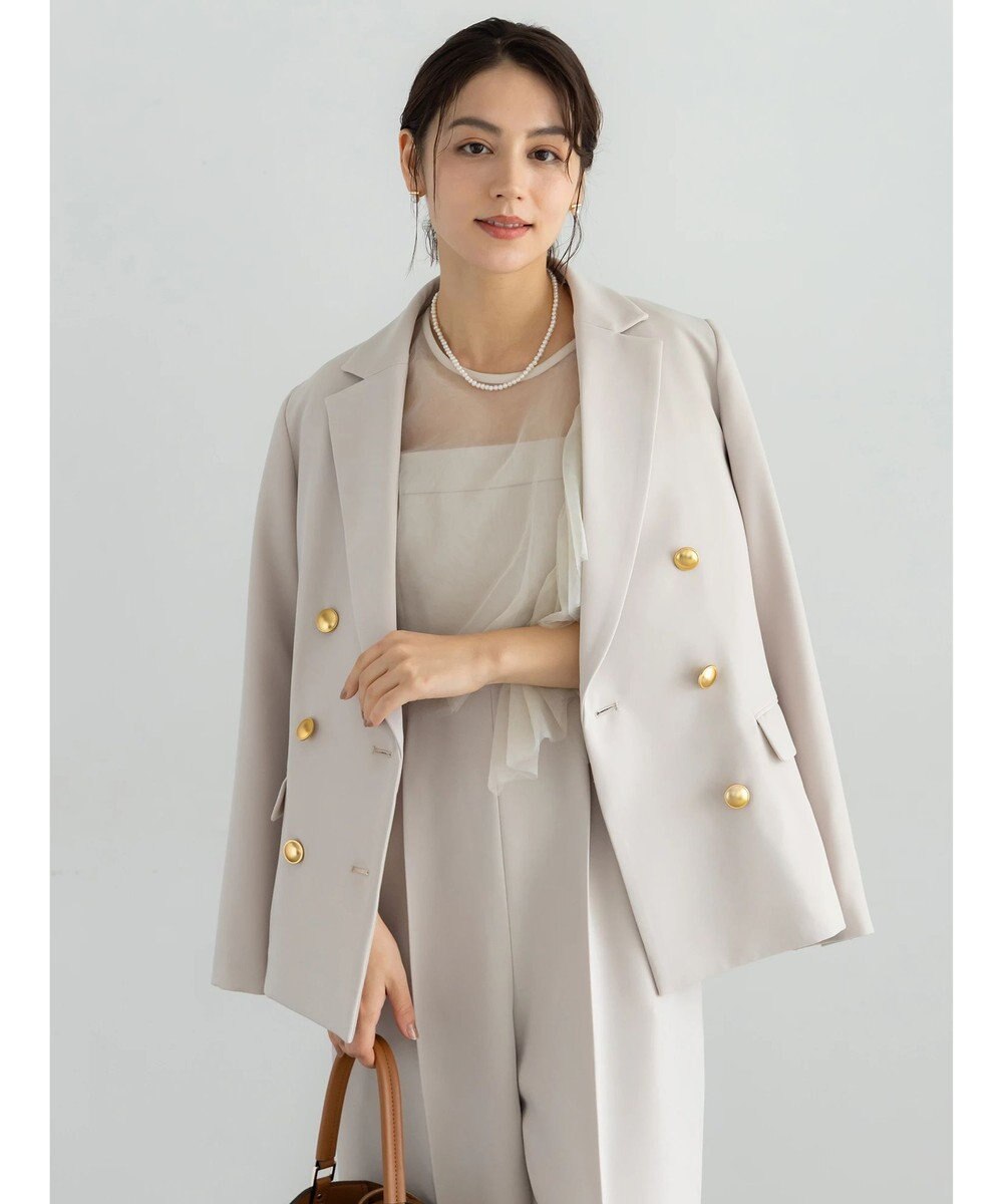 Te chichi 【セレモニーアイテム】テーラードWブレストジャケット（セットアップ可） 