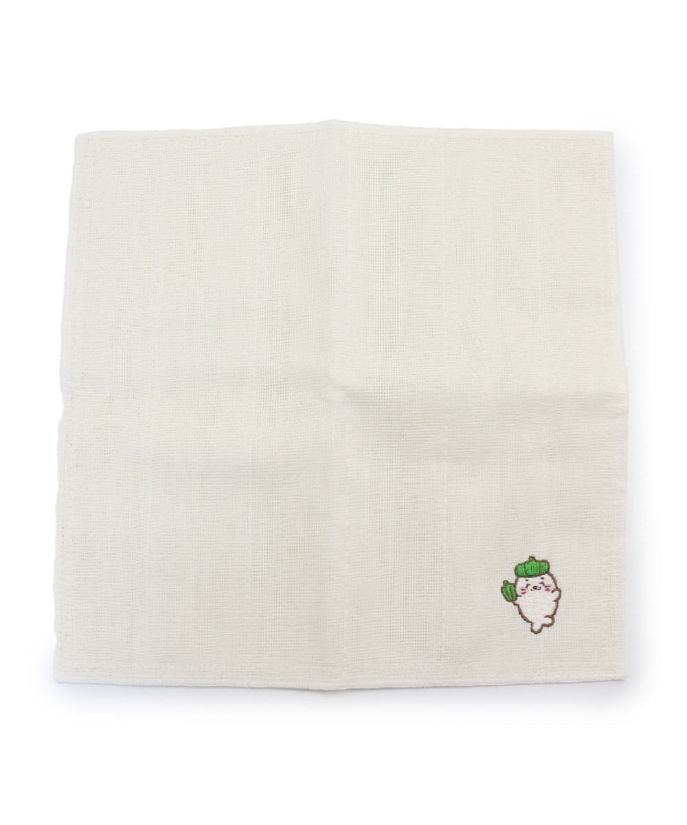 Mother garden しろたん 刺繍 蚊帳ふきん  トマト / ピーマン 刺繍 かや生地布巾 蚊帳 布巾 