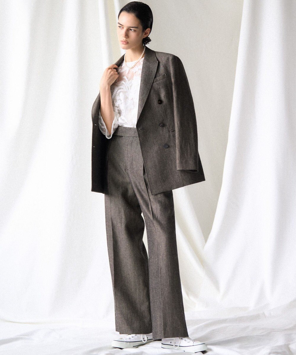 23区 【GOLD LABEL】フロッキーエンブロイダリー ブラウス 