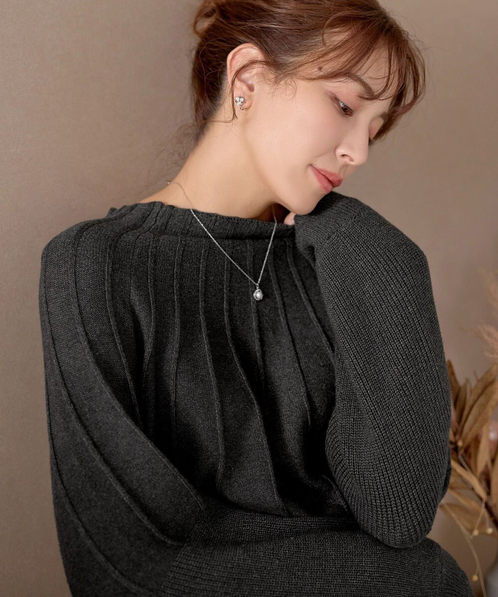 Tiaclasse L 求心片畦ニットチュニック 