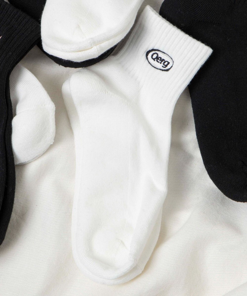 WEGO デザインロゴ刺繍アンクル底パイルソックス 