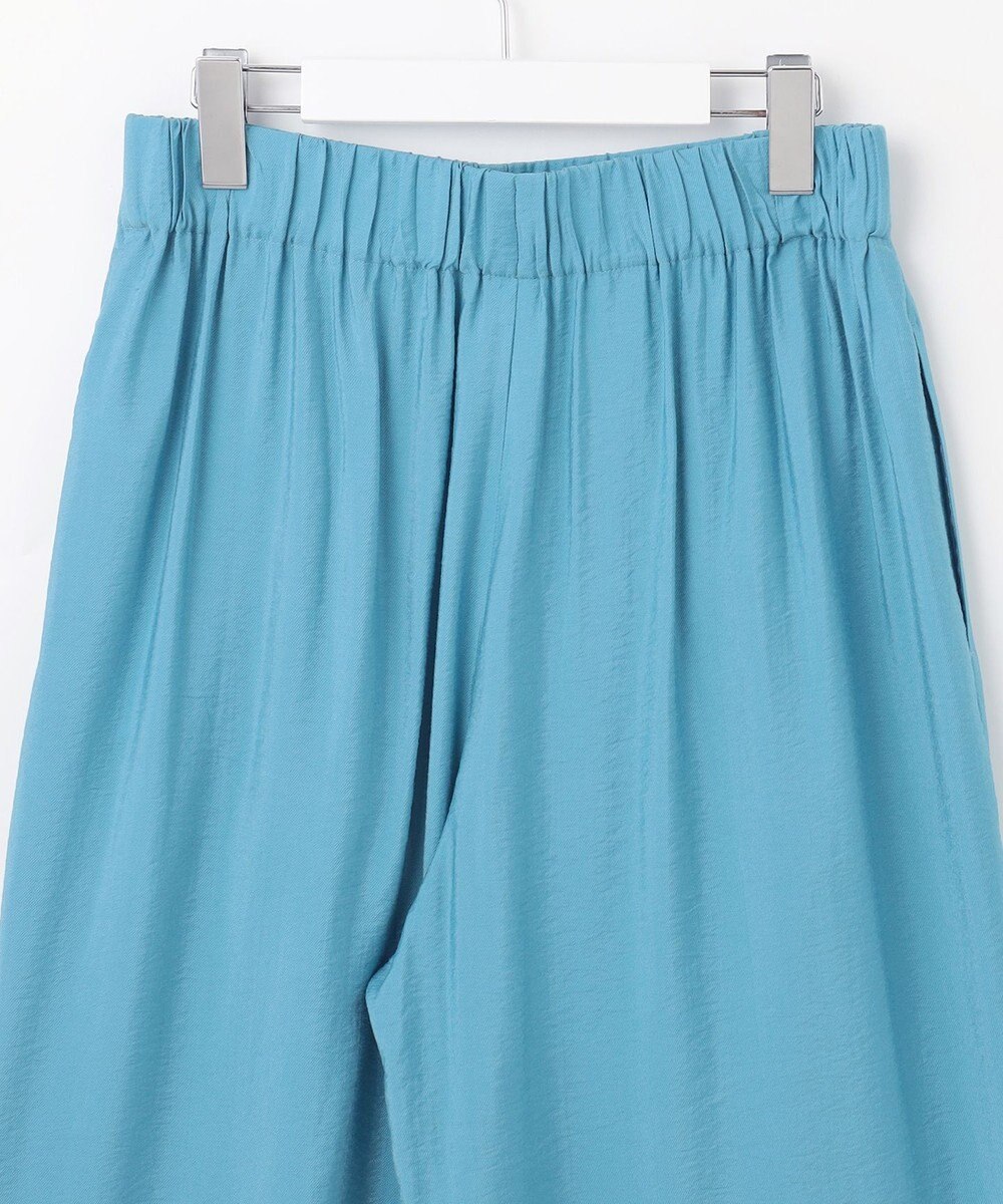 自由区 L 【ウエストゴム・洗える】エアリーツイルワイド パンツ 