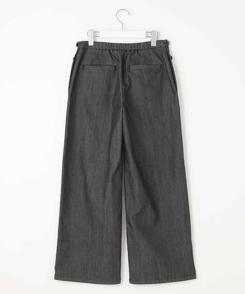 J.PRESS LADIES L 【洗える】T/C DENIM セミワイド パンツ 