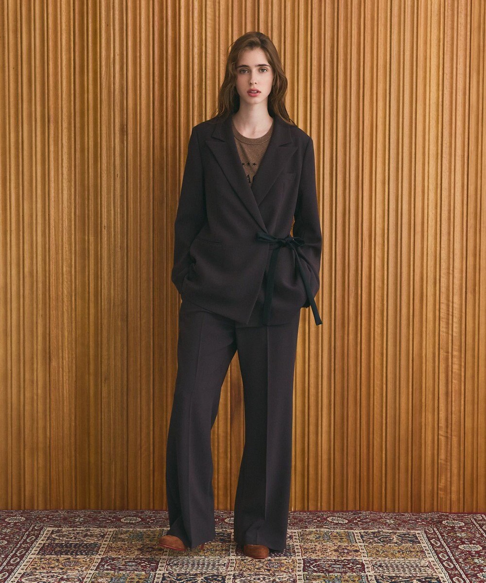 GRACE CONTINENTAL ラメジャガードノースリーブ 