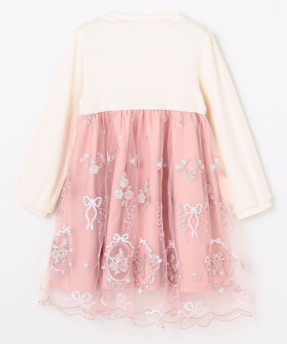 ANY KIDS バレエ刺繍チュールワンピース 