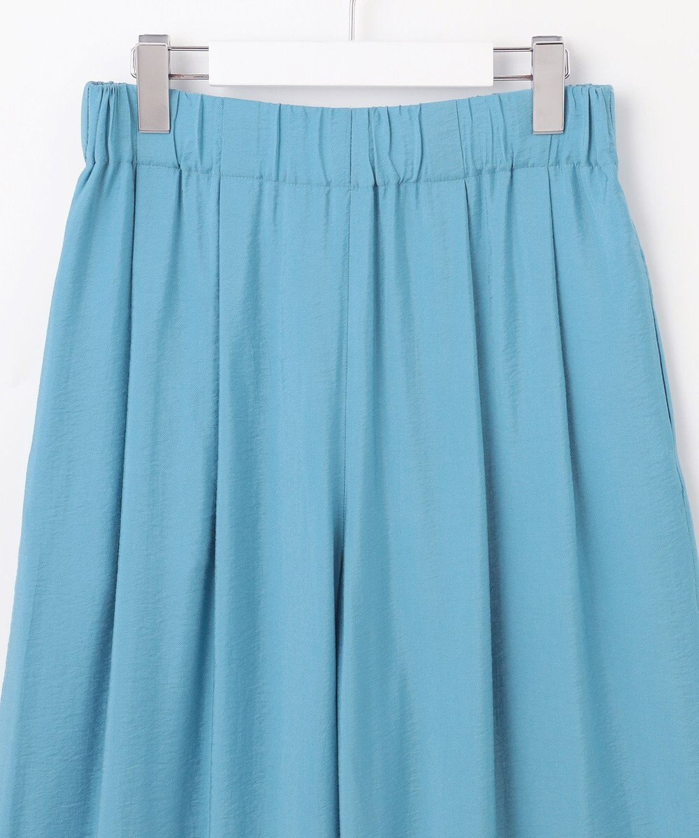 自由区 L 【ウエストゴム・洗える】エアリーツイルワイド パンツ 