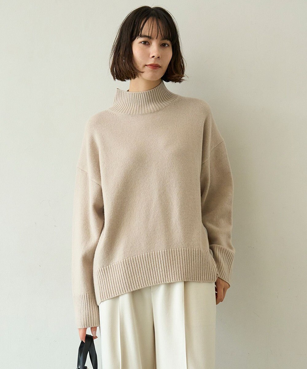 UNFILO カシミヤブレンド ハイネックニット 