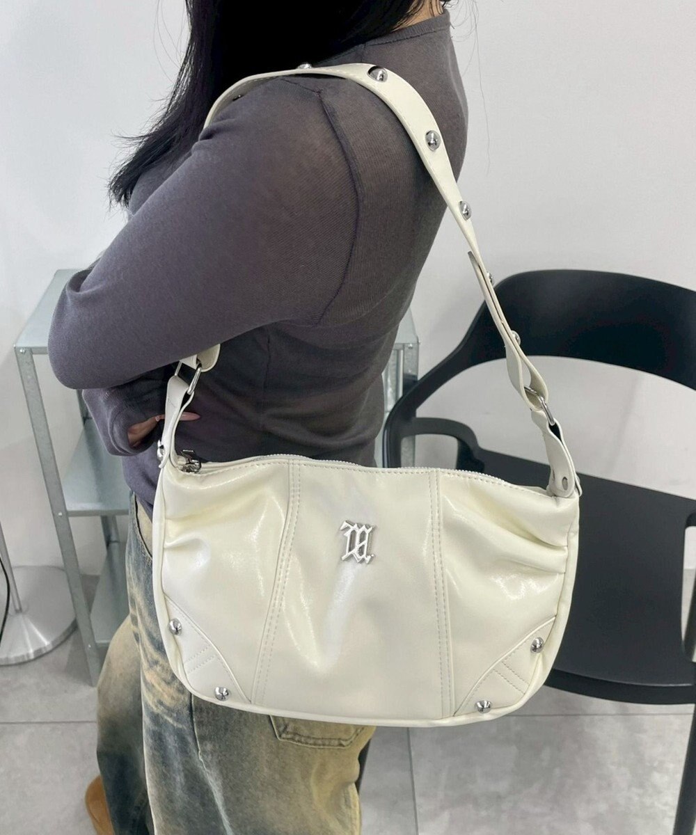 WEGO メタルパーツハーフムーンバッグ 