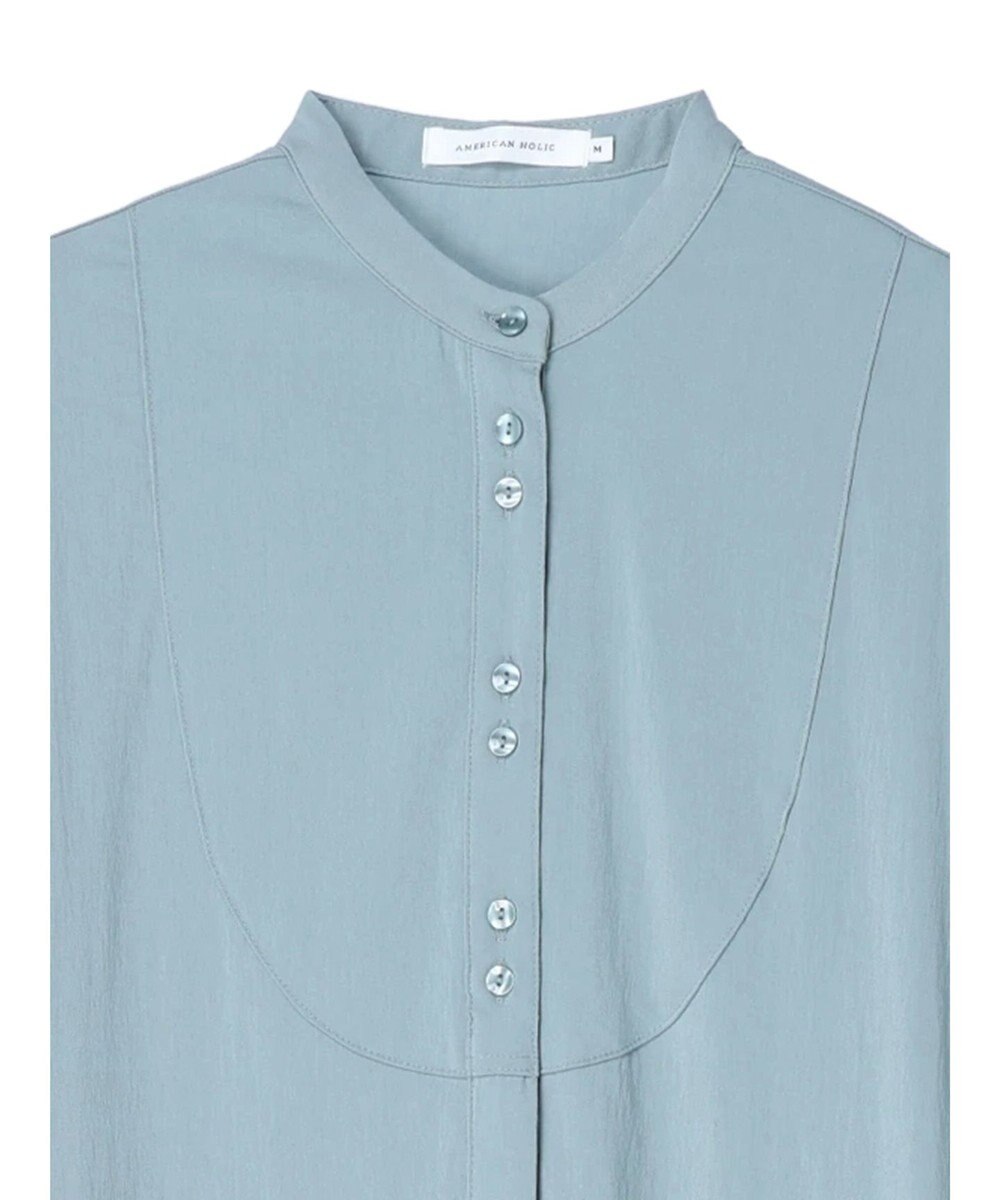 AMERICAN HOLIC バンドカラーバックタックワンピース 