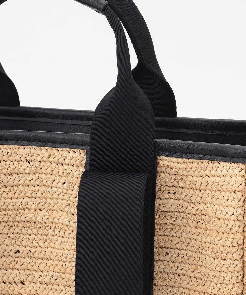自由区 【2WAY】ハンドルラフィア トートバッグ 