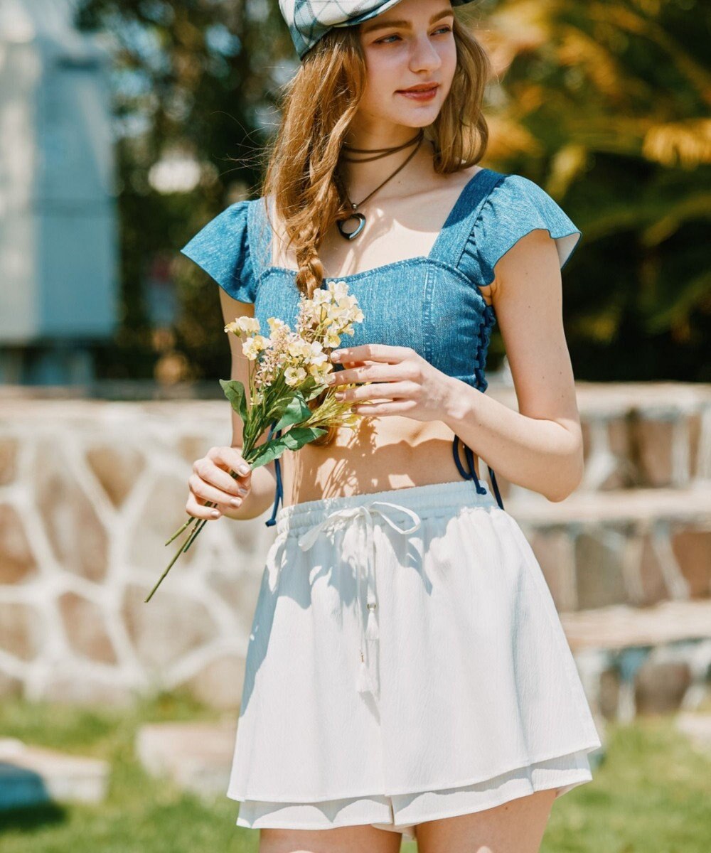 San-ai Resort（三愛水着楽園） 楊柳　ショートパンツ　M・L　【San-ai Resort（サンアイリゾート）】 