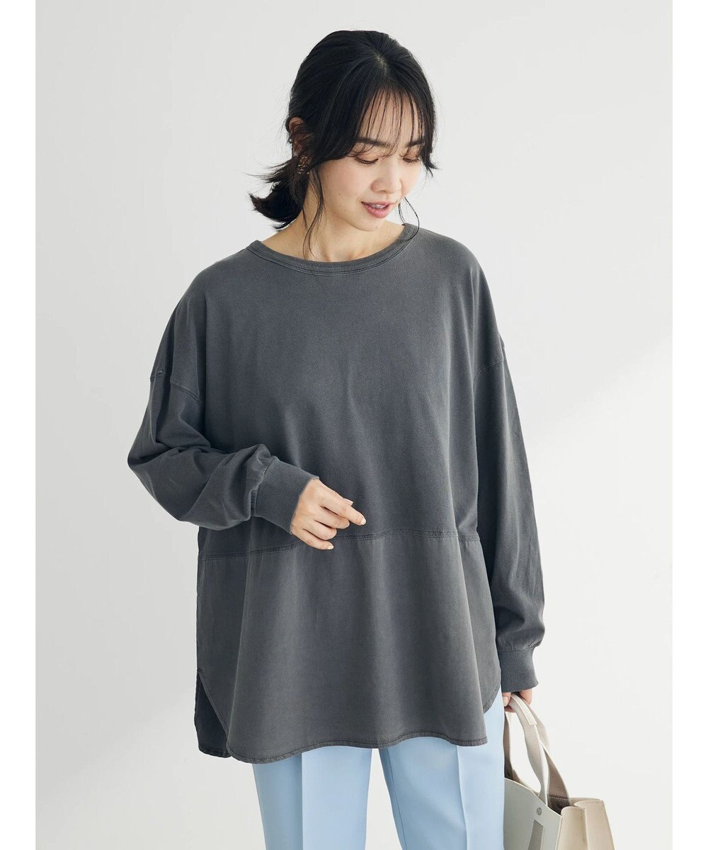 Green Parks ピグメントドッキングスリットデザインチュニック 