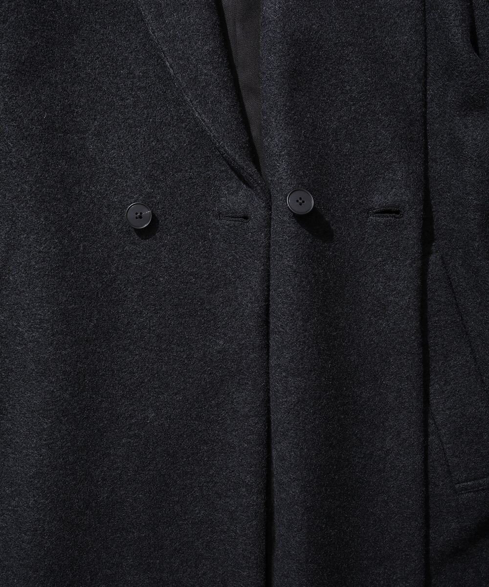 ATON BOMOU MELTON | ショールカラーコート 