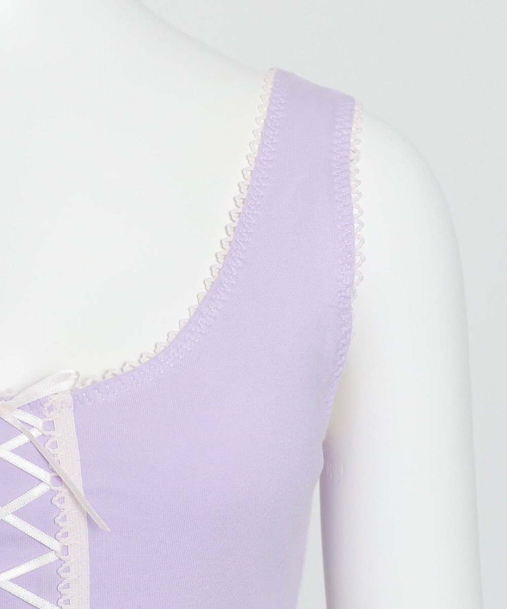 WEGO 【ハーフトップ＆ショーツセット】Liliane　Ciel　　レースアップリボン 