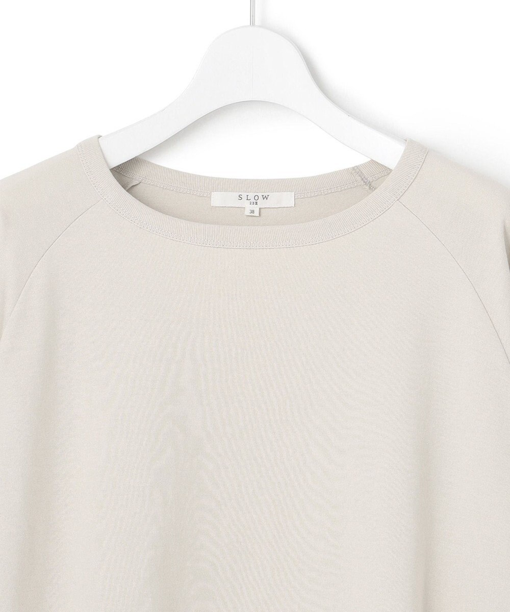 23区 【SLOW】コンパクトシングルジャージー ポンチョ風 Tシャツ 