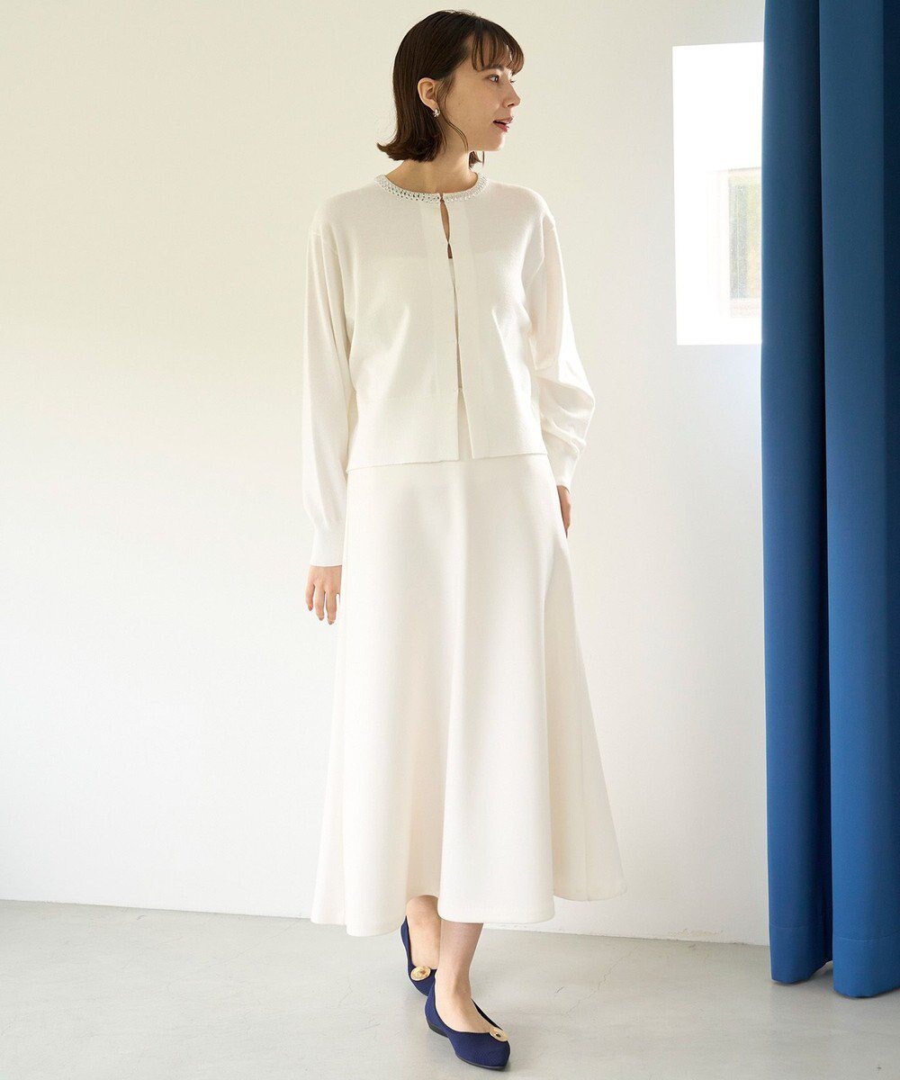 UNFILO 【新色登場】BEAUTY FORM JERSEY セミフレアスカート 