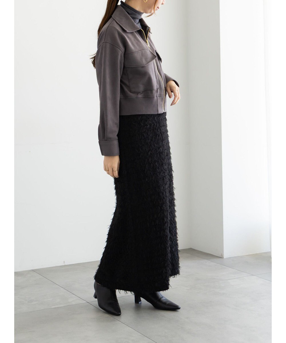 Te chichi スウェードジップブルゾン 