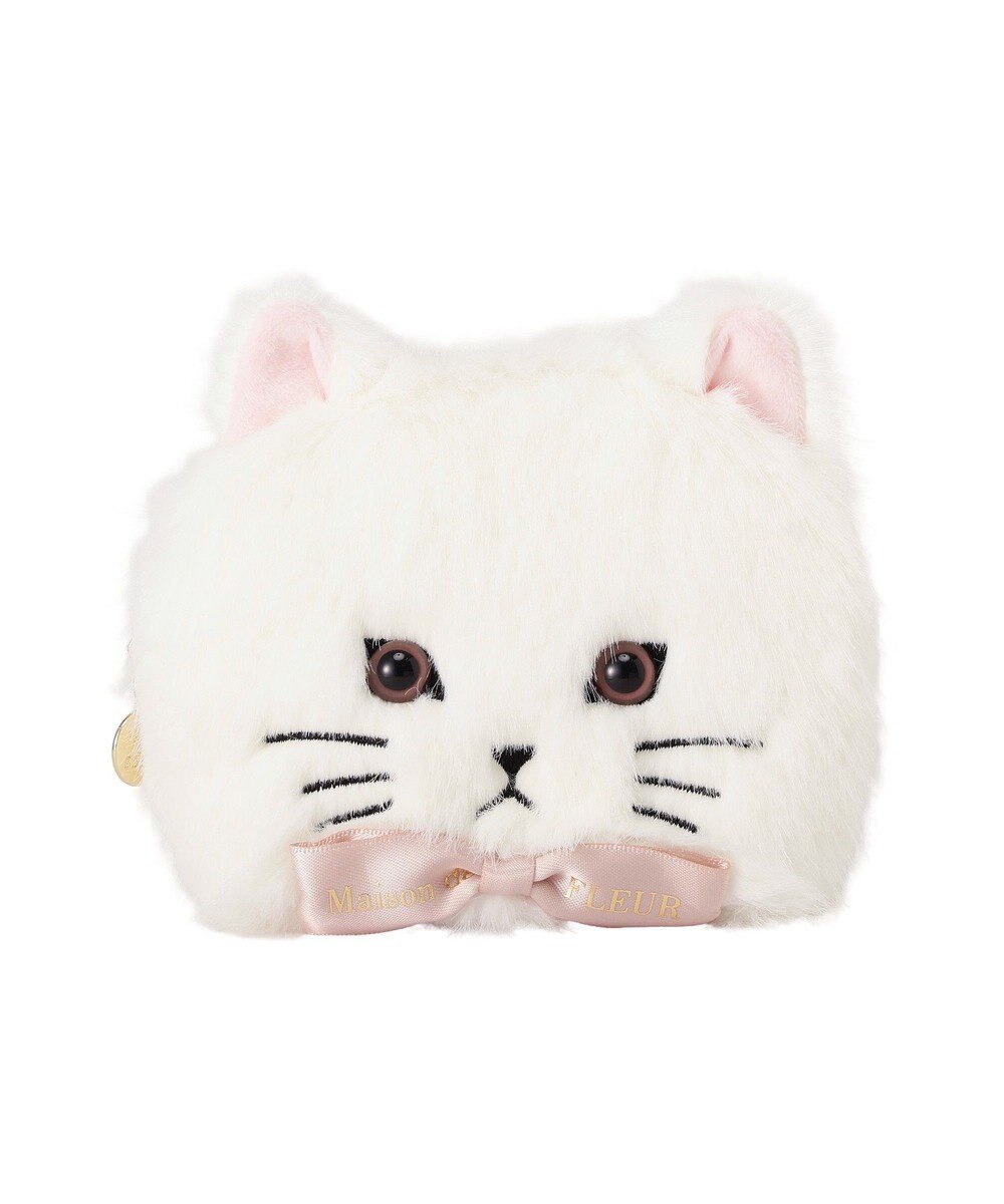 Maison de FLEUR ねこフェイスポーチ 