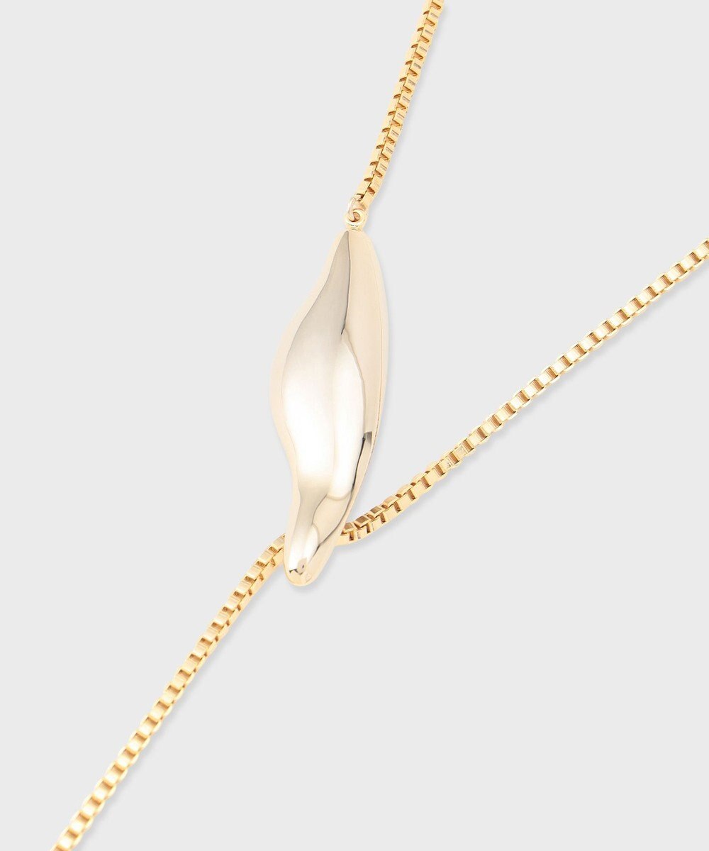 GRACE CONTINENTAL ウェーブメタルラリエットネックレス 