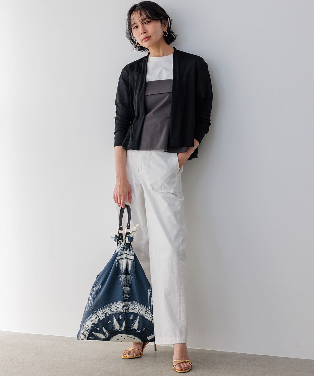 23区 【Oggi4月号掲載/洗える】スラブツイルストレッチ ベイカー パンツ 