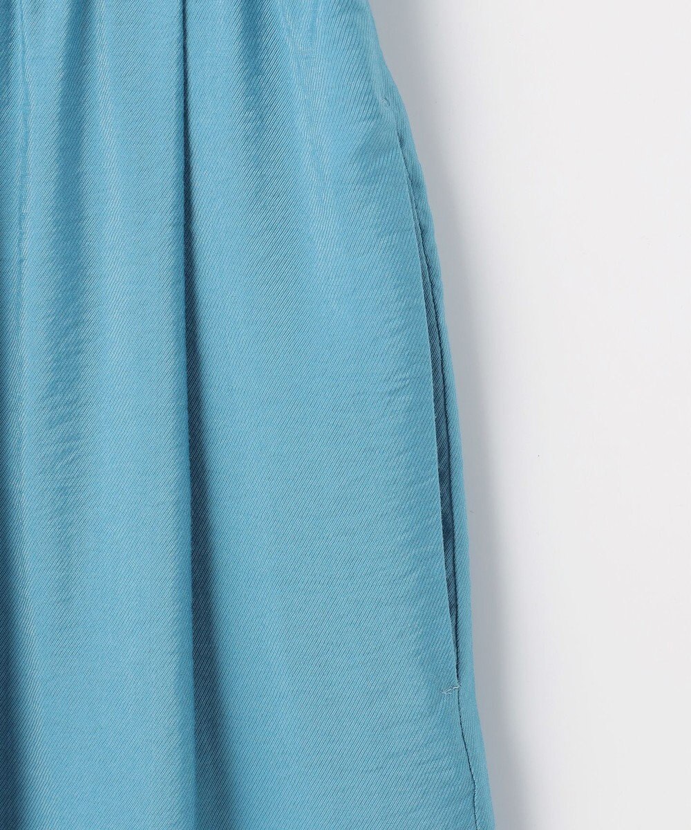 自由区 L 【ウエストゴム・洗える】エアリーツイルワイド パンツ 