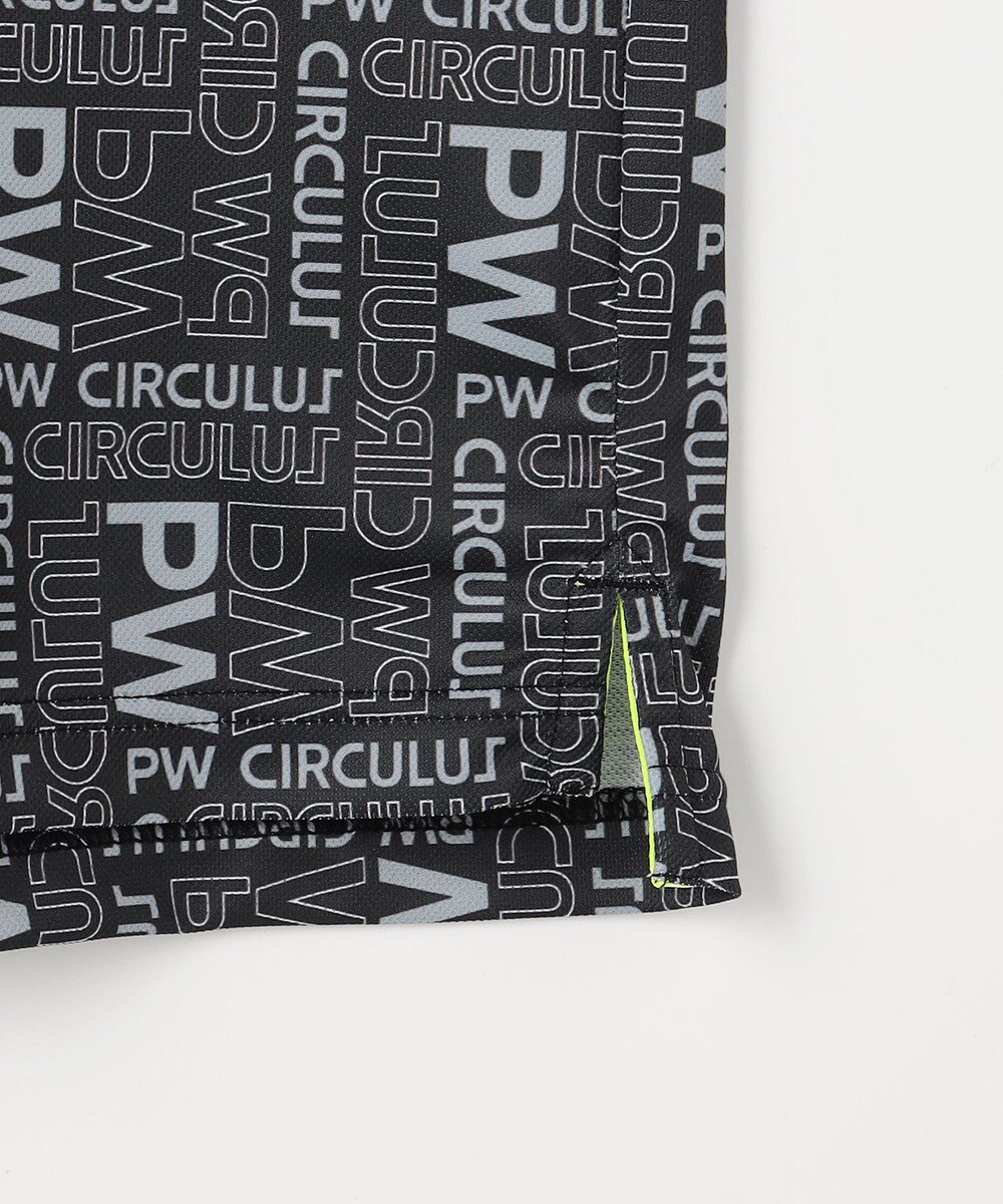 PW CIRCULUS 【MEN】PW LOGO 総柄ポロシャツ ゴルフ 