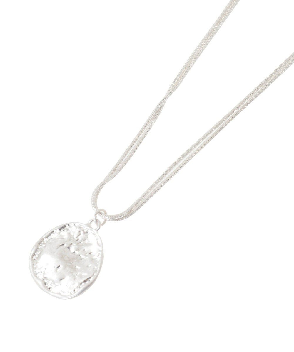 earth music&ecology レイヤードチェーンメダリオンネックレス 