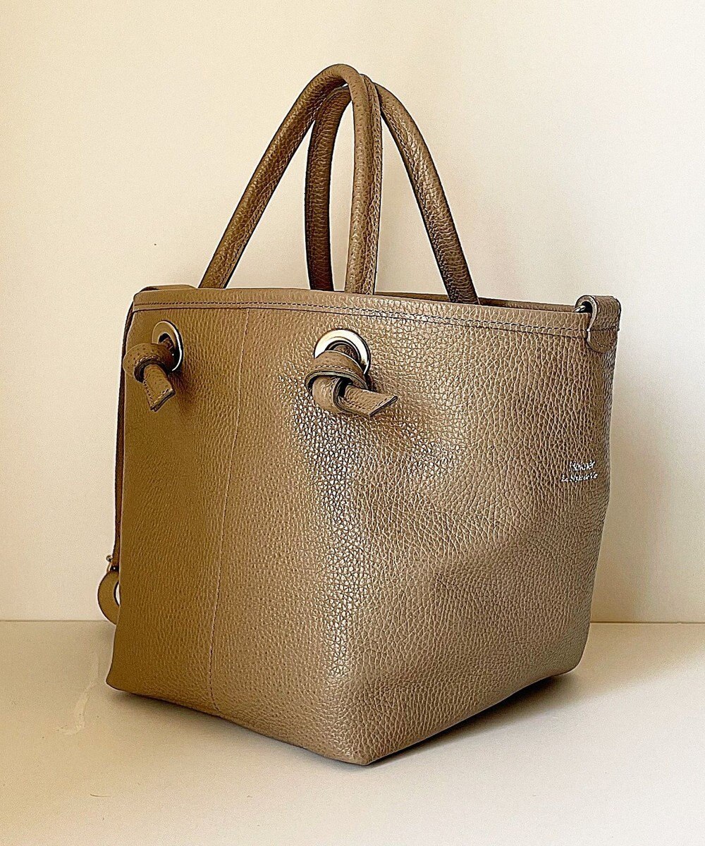 Hekhèr Le Style de Vie 【日本製 / 2WAY】シュリンクレザー ノットハンドバッグ 