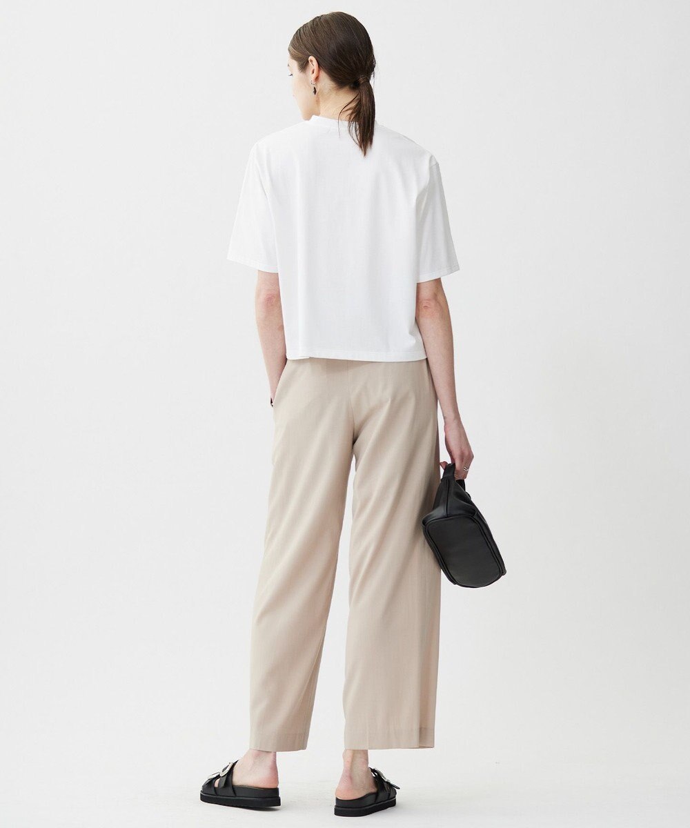 ICB L 【接触冷感・UVケア・洗える】クロップド ロゴTEE 