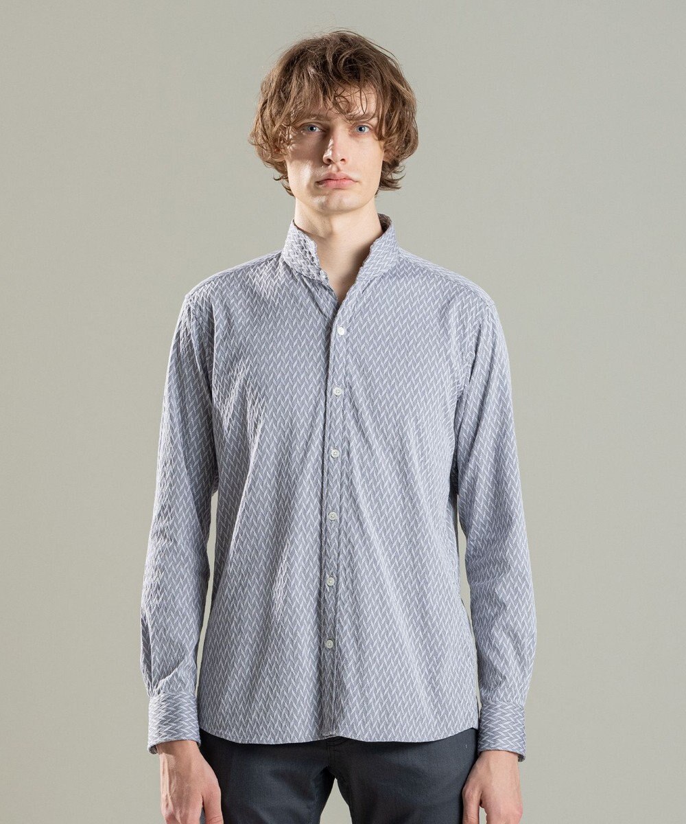 JOSEPH HOMME アロージャガードストレッチ ウイングカラーシャツ 