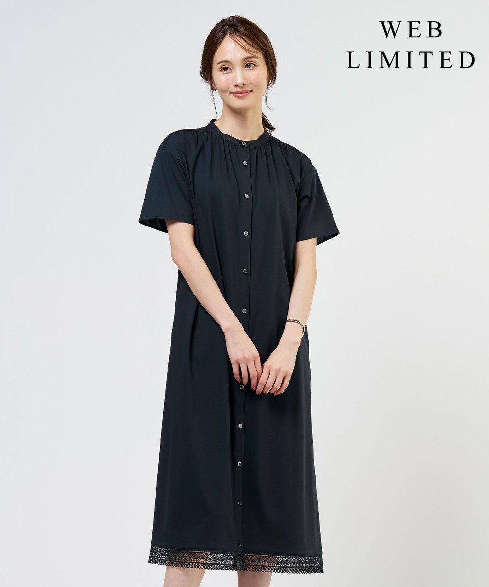 J.PRESS LADIES L 【WEB限定】プレーティングジャージー ワンピース 