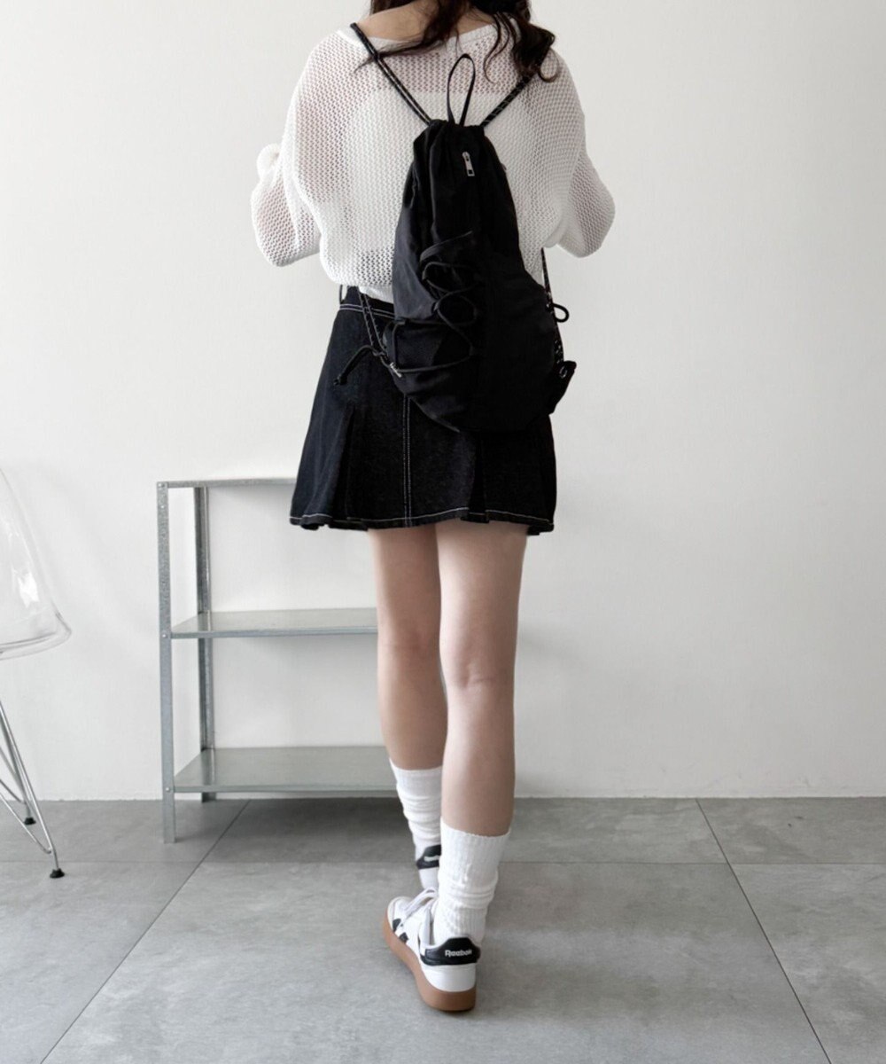 WEGO 【ユニセックス着用ITEM】センターzipナップサック 