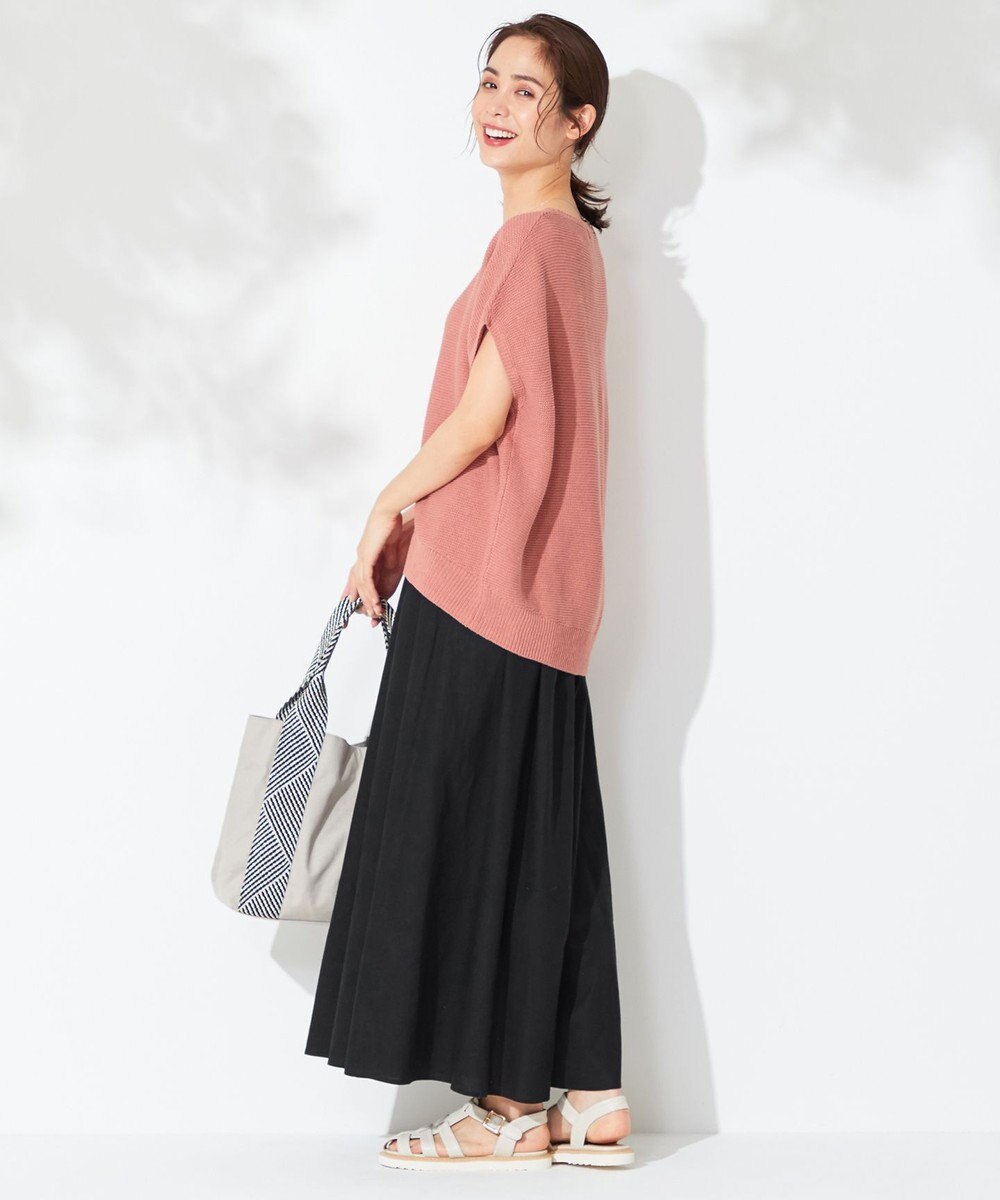 ANY 【接触冷感・UVケア】清涼リネン ガウチョパンツ 