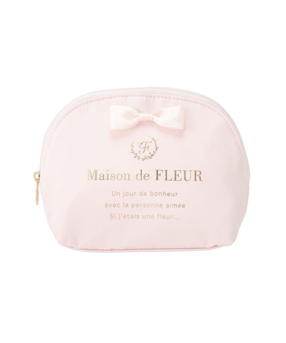 Maison de FLEUR 《セット商品》ダブルリボンギャザートート・ポーチ 