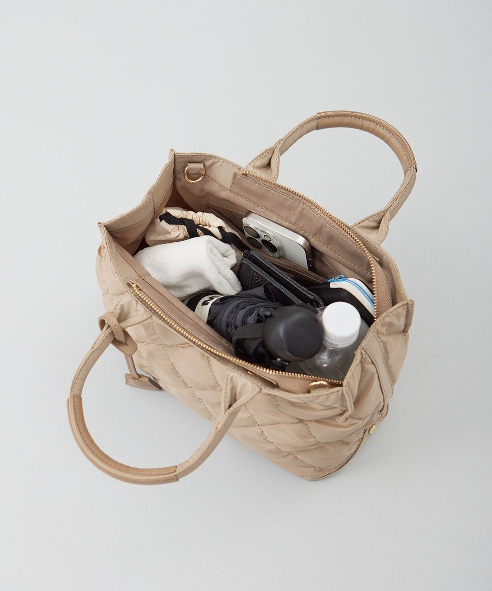 J.PRESS LADIES 【2way・撥水】ボンディングキルト トート バッグ 