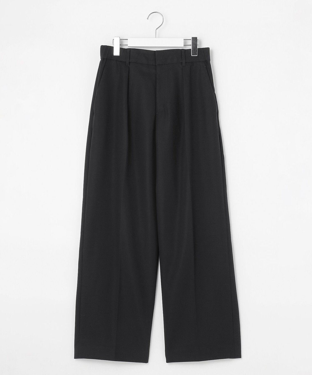 自由区 L 【洗える】コットンダブルクロスストレート パンツ 