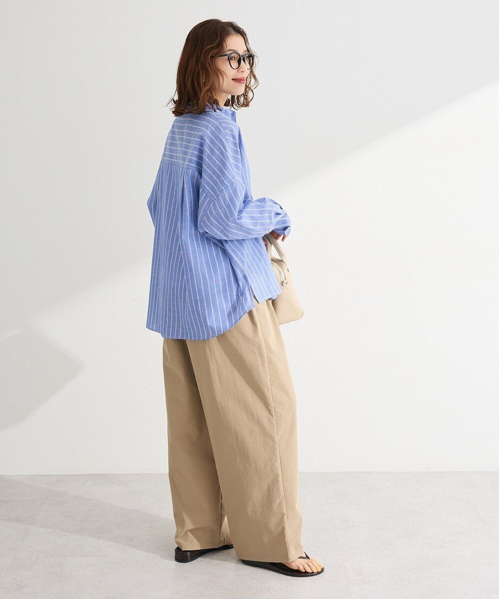 Green Parks 綿麻混シャツ 