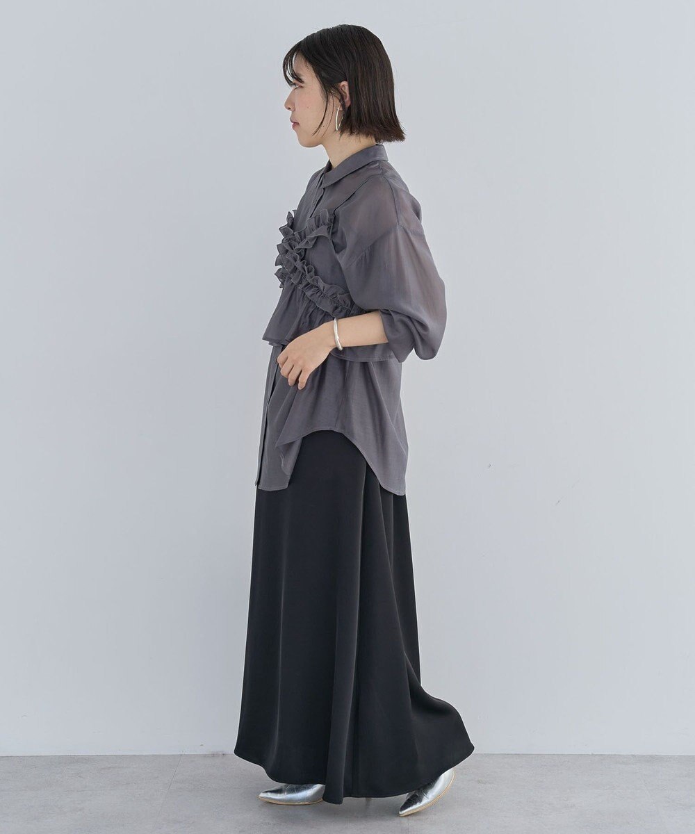 Green Parks ＳＥＴ２点フリルビスチェ＋シャツチュニック 