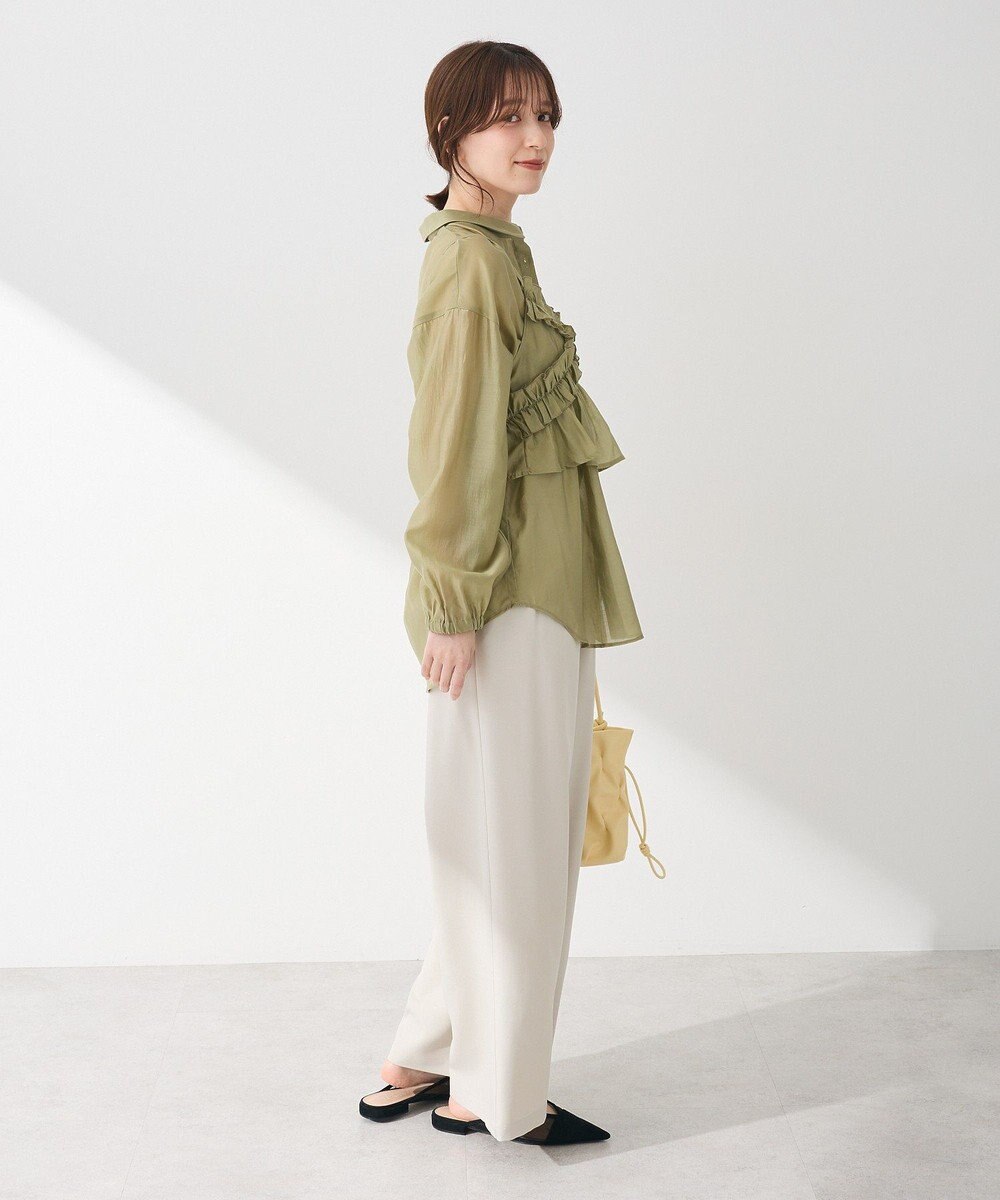 Green Parks ＳＥＴ２点フリルビスチェ＋シャツチュニック 