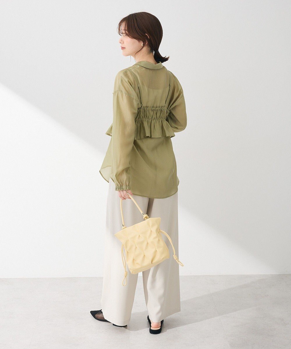 Green Parks ＳＥＴ２点フリルビスチェ＋シャツチュニック 