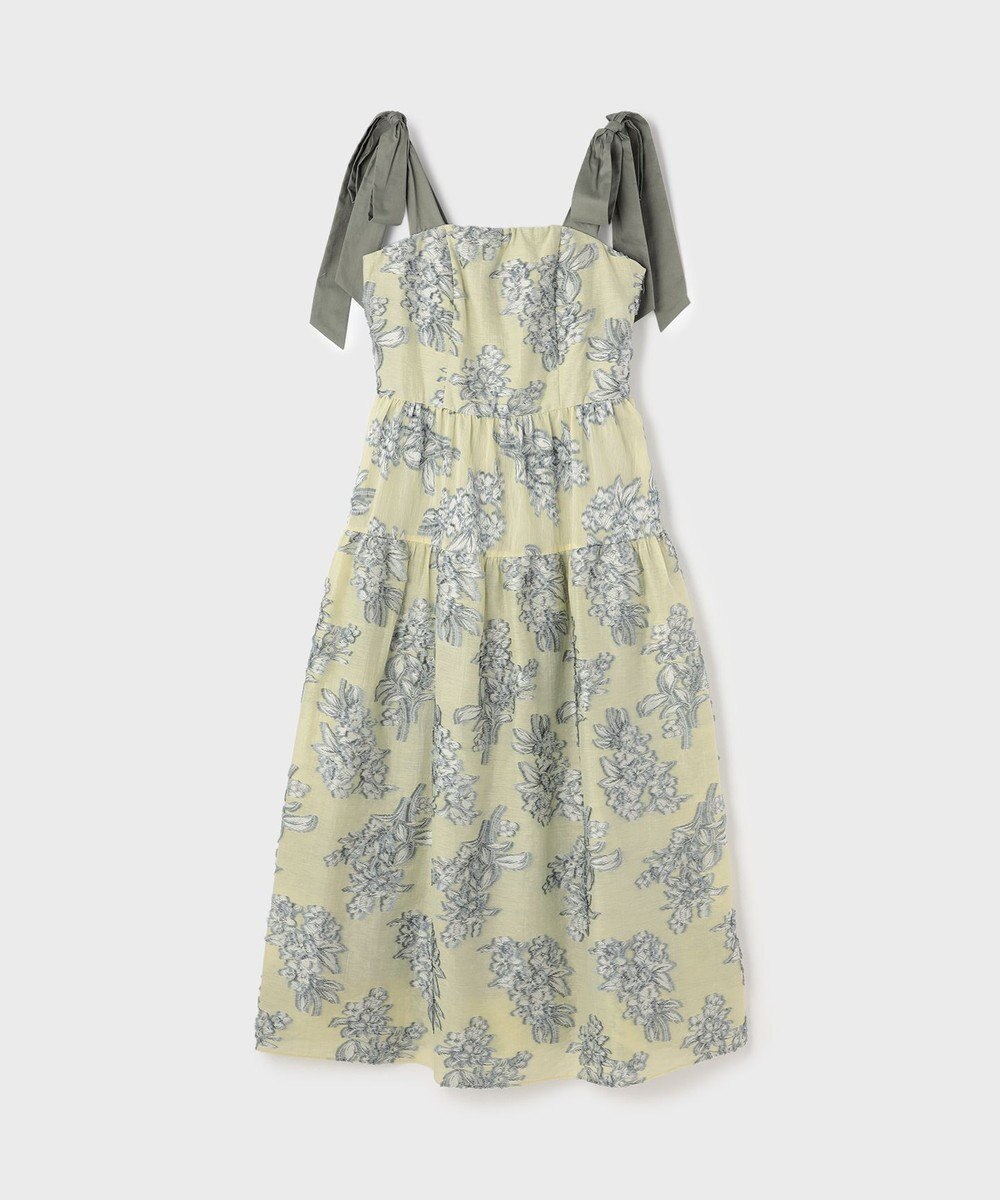 GRACE CONTINENTAL シアージャガードティアードワンピース 