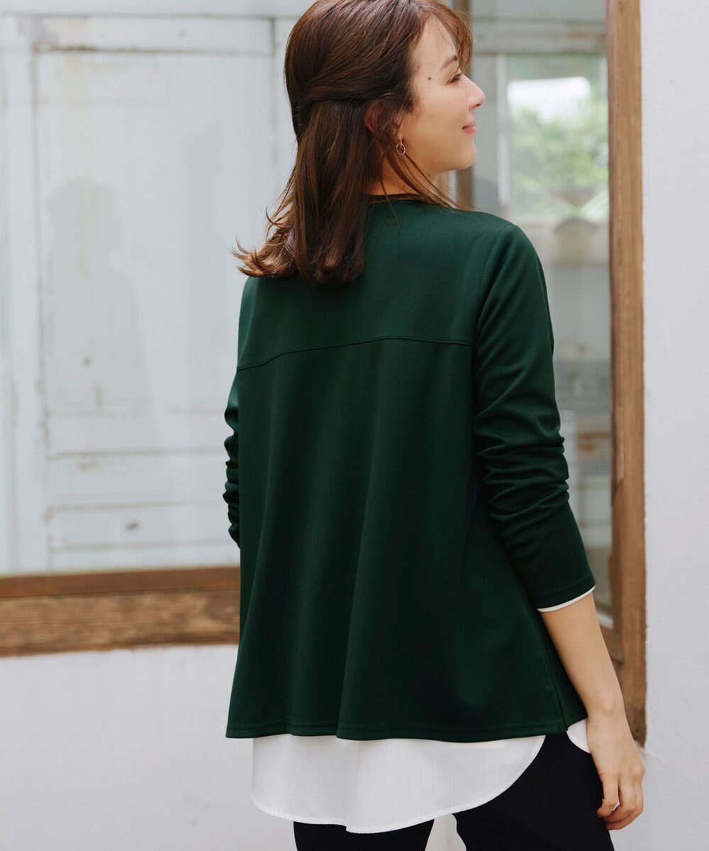 Tiaclasse 【洗える】キーネックカットソートップス 