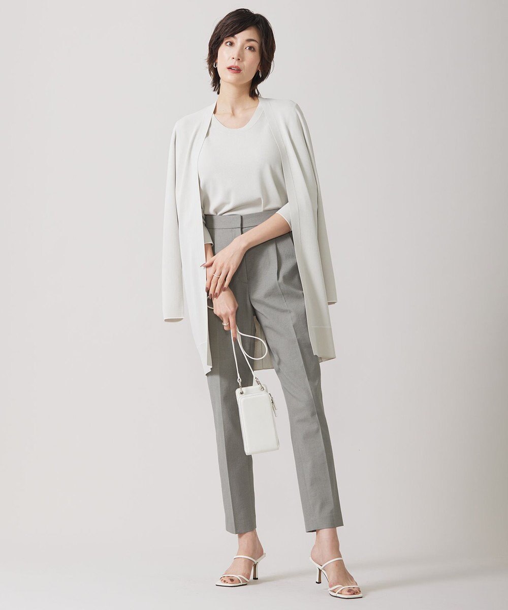 ICB 【洗える】 シンセティックフルニードル クルーネックプルオーバー 