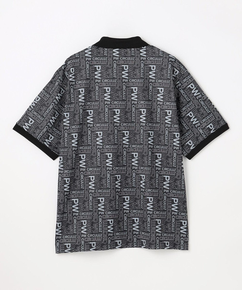 PW CIRCULUS 【MEN】PW LOGO 総柄ポロシャツ ゴルフ 